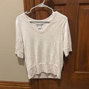 Athleta Gray V-Neck Top